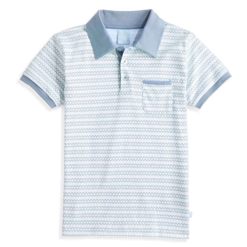 Blue Pima Polo